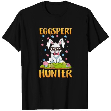 Discover Rabbits Easter Egg Hunt Eggspert Hunter Funny Easter Bunny Rabbit T-Shirts