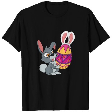 Discover Rabbits Happy Easter Cute Easter Egg Rabbit Bunny Lover Easter T-Shirts