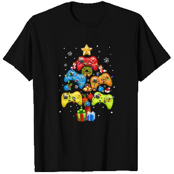 Discover Video Game Controller Christmas Ornament Tree Game Lover PJs169 T-Shirts