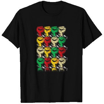 Discover Black history month Black Power Fists for Black Equality T-Shirts