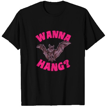 Discover Wanna Hang Pastel Goth Bat Lover Halloween Occult Pagan 596 T-Shirts