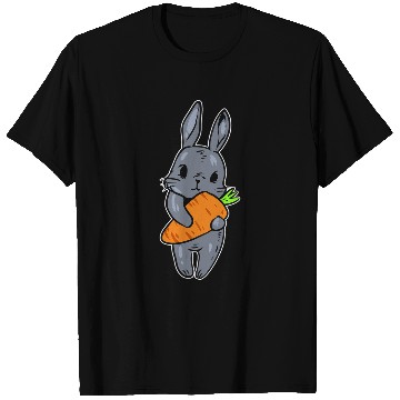 Discover Rabbits Holding Carrot Vegan T-Shirts