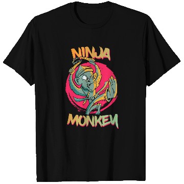 Discover Funny Ninja Monkey Martial Art Karate Monkey Banana T-Shirts