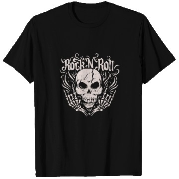 Discover Skeletons Skulls Rock and Roll Skull T-Shirts