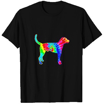 Discover Tie Dye Dog Hippie American Foxhound Dog T-Shirts
