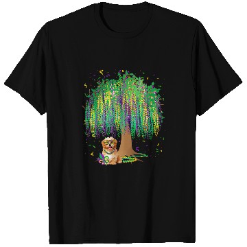 Discover Dog Havanese Mardi Gras Havanese Bead Tree Bourbon Street T-Shirts