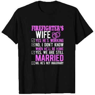 Discover Fireman Firefighter Wife Husband Romantic Couples Anniversary 59 Firemen T-Shirts