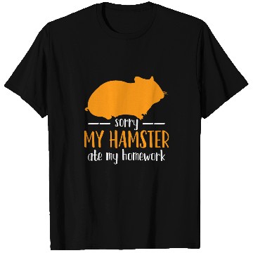 Discover Hamster Back to School Student Homework T-Shirts