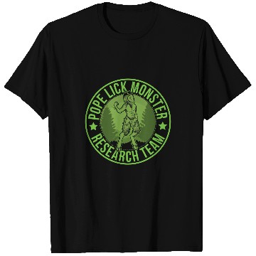 Discover Pope lick Monster Hide Seek Research Team Champion Cryptid T-Shirts