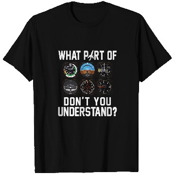 Discover Funny Pilot Aviation Airline Pilot Flight Instruments T-Shirts