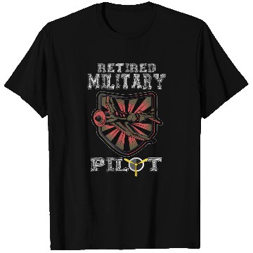 Discover Retired Military Pilot Airplane Retirement Party Celebration T-Shirts
