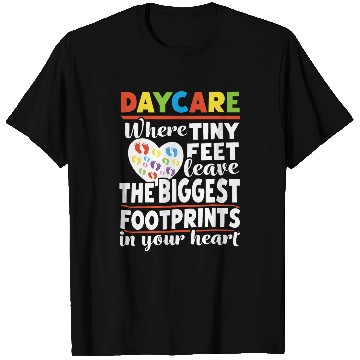 Discover Daycare Teacher Appreciation Tiny Human Childcare Provider T-Shirts