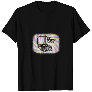 Discover Therapist Is Vinyl Cool Vinyl Record Player T-Shirts