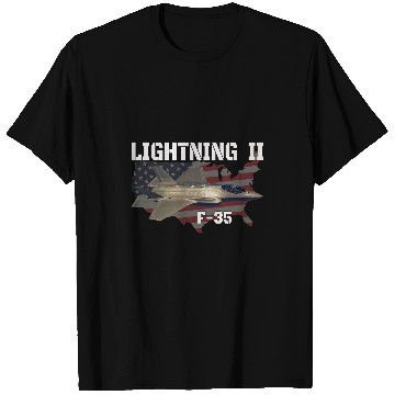 Discover F35 Lightning II 5th Gen Stealth Jet Fighter Aviation Pilot T-Shirts