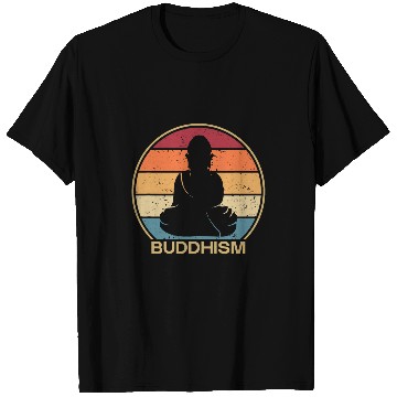 Discover Retro Buddhist Statue Symbol Priest Buddhism T-Shirts