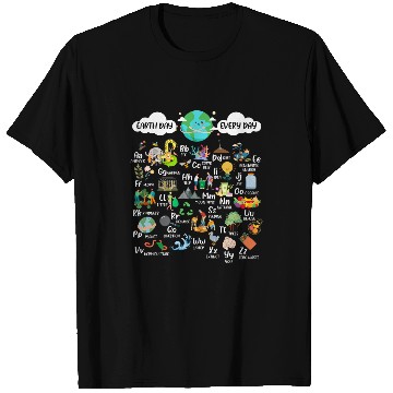 Discover Earth Day Alphabet Teacher Student Environmental Support T-Shirts