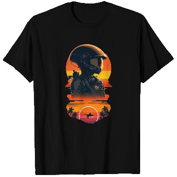 Discover vintages Sunset UFO Space Alien Pilot T-Shirts