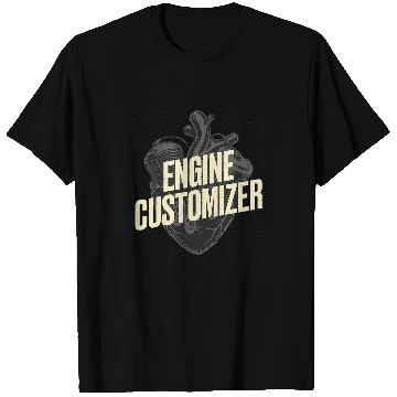 Discover Engine Customizer Car Mechanic Auto Maintenance Man T-Shirts