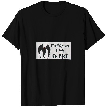 Discover Mothman is My Copilot Funny Mothman Bumper T-Shirts
