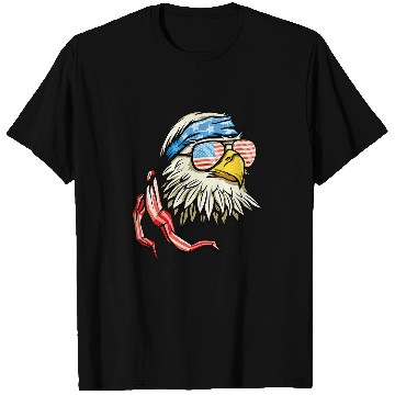 Discover 4th of July Bald Eagle American Flag USA Merica T-Shirts