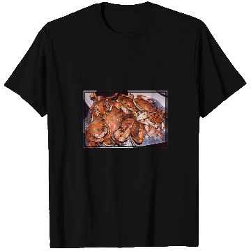 Discover Steamed Blue Crab Photograph T-Shirts