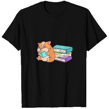 Discover Reading Book Hamster Rodent Bookworm Bookworm Reader T-Shirts