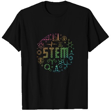 Discover STEM Science Technology Engineering Math Teacher Gift 2 T-Shirts