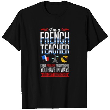 Discover French Teacher France Flag Language Lesson Student 6 T-Shirts