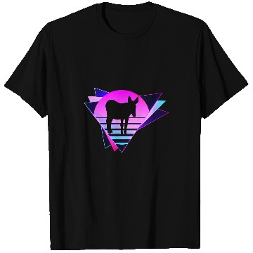 Discover Donkey Silhouette Retro 80s Vaporware T-Shirts