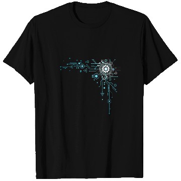Discover Geek Tech Engineer Binary Code Circuit Board Tech Support T-Shirts