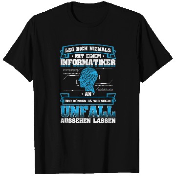 Discover Never put computer scientist to computer science computer student university T-Shirts