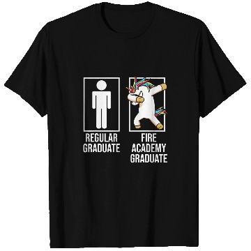 Discover Academy Student Regular Fireman Graduation T-Shirts