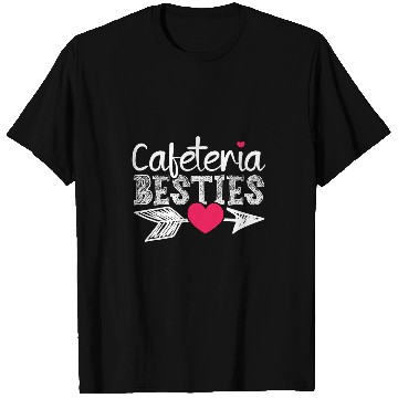 Discover Cafeteria Besties Crew Squad School Lunch Lady Worker T-Shirts