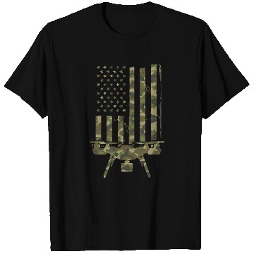 Discover Retro vintages Funny USA FAA Quadrocopter Drone Pilot T-Shirts