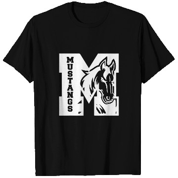 Discover Mustangs Teacher Student School Sports Fan Team Spirit T-Shirts