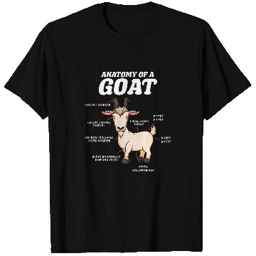 Discover Goats Lover Anatomy of a goat T-Shirts