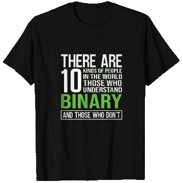 Discover Geek Binary Code Joke Programmer T-Shirts