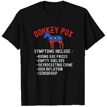 Discover Donkey Pox Conservative Republican antis Biden Donkeypox T-Shirts