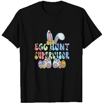 Discover Egg Hunt Supervisor Egg Hunter Matching Easter Rabbit Ears T-Shirts