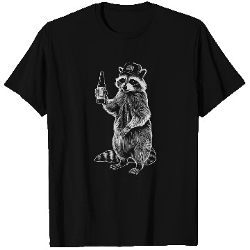 Discover Drinkin Raccoon in a Trucker Hat 2 T-Shirts