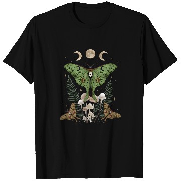 Discover Fairy Grunge Fairycore Aesthetic Goth Luna Moth Mushroom T-Shirts