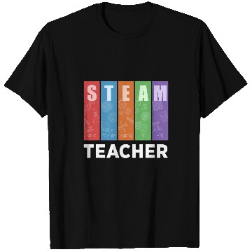 Discover STEAM TEACHER Science Technology Engineering Arts Math 2 T-Shirts