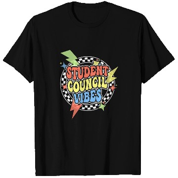 Discover Retro Student Council Vibes Groovy School Student Council T-Shirts