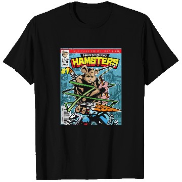 Discover Reading Book Comic Book Cover Page Magazine Figure Hamster Reader T-Shirts
