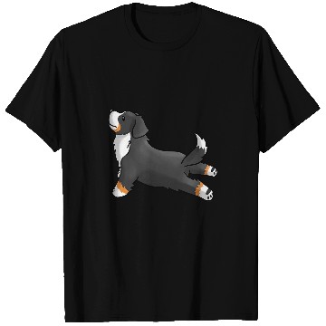 Discover Namaste Yoga Bernese Mountain Dog Meditation T-Shirts