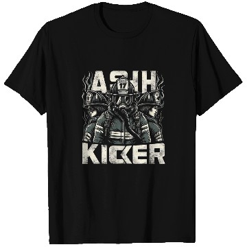 Discover Firefighter Ash Kicker Funny Graphic Tees T-Shirts