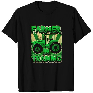Discover Tractor driving Kids Farmer In Training Boy Tractor Lover Future Farmer T-Shirts