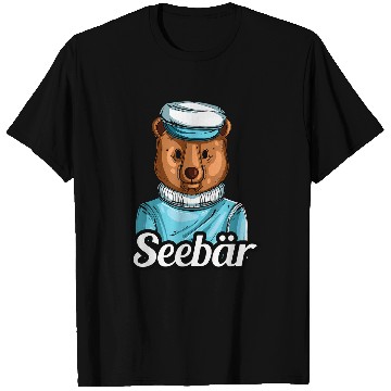 Discover North Germany North German Sailor Captain Sea Bear T-Shirts