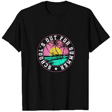 Discover Schools Out for Summer Coconut Tree School Student T-Shirts
