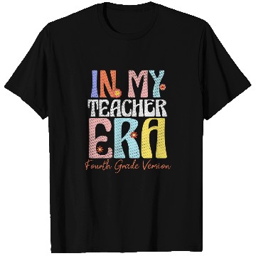 Discover Educator 4th Grade Teacher Era Retro For School Teacher T-Shirts